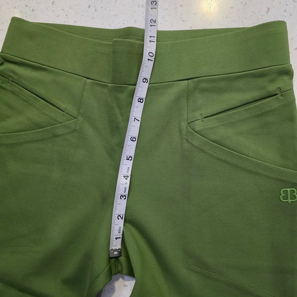 Betabrand Women's Size Med Petite Kale Green Pocket Dressy Casual Yoga Pants - Picture 8 of 9